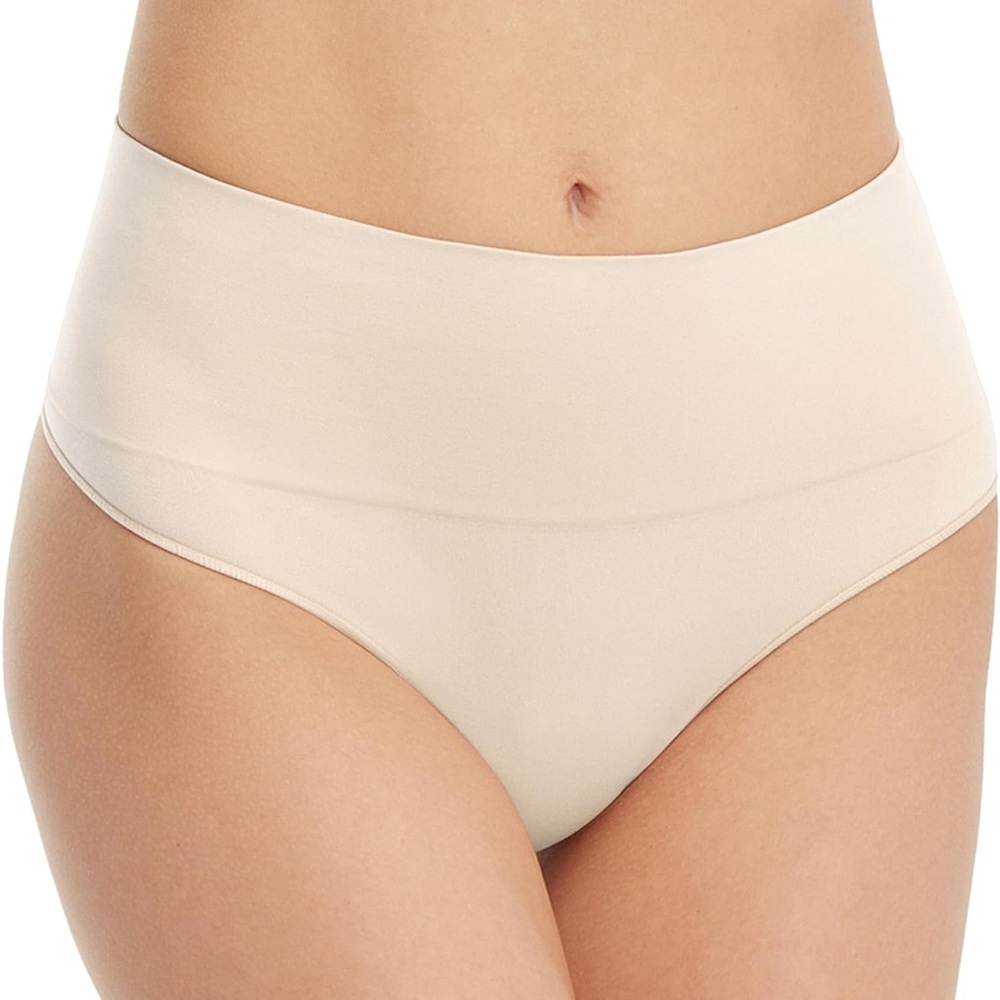 SPANX High-Waist Seamless thong Panty in Nude